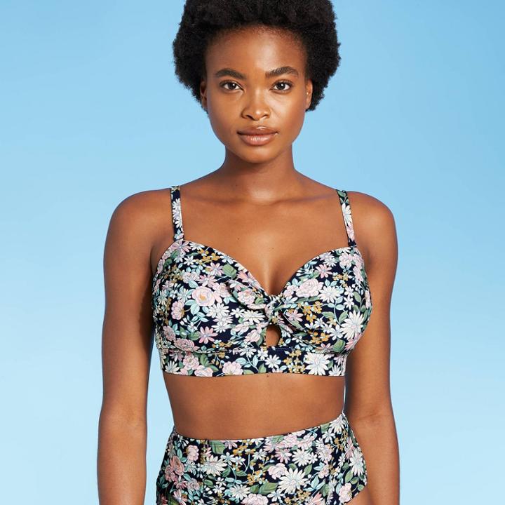 Women's Sweet Meadows Ditsy Bandeau Bikini Top - Kona Sol