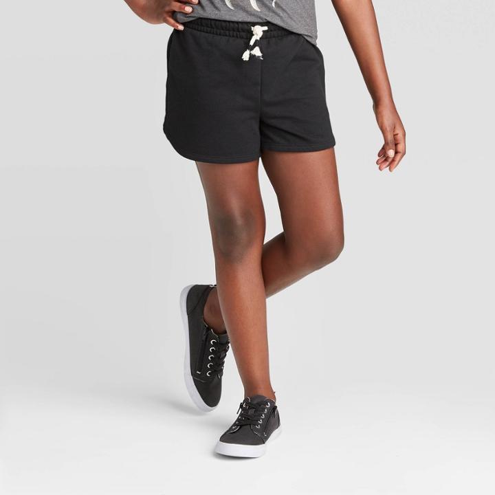 Girls' Knit Shorts Cat & Jack - Black