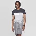 Men's Standard Fit Color Block T-shirt - Goodfellow & Co Black