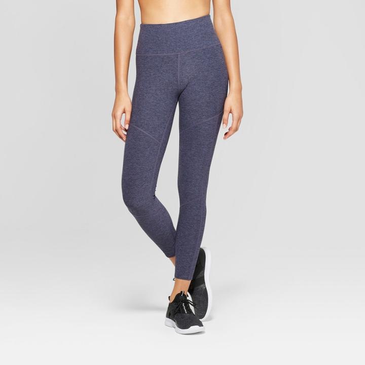 Women's Performance Mini Stripe 7/8 High - Waisted Leggings - Joylab Stone Gray
