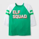 Shinsung Tongsang Women's Plus Size 3/4 Sleeve 'elf Squad' T-shirt - Green