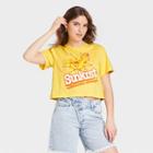 Women's Sunkist Short Sleeve Graphic Cropped T-shirt - Yellow