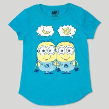 Girls' Despicable Me 3 Happy Thoughts T-shirt - Heather Blue
