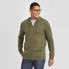 Men's Regular Fit Full Zip Fleece Hoodie - Goodfellow & Co Green