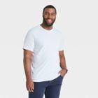 Men's Tall Standard Fit Lyndale Short Sleeve Crew Neck T-shirt - Goodfellow & Co Aqua Blue