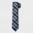 Men's Checkered Tie - Goodfellow & Co Navy Blue