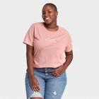 Zoe+liv Women's Plus Size Choose Kindness Short Sleeve Graphic T-shirt - Rose