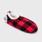 Fuzzy Babbas Men's Plaid Buffalo Check Casual Socks - Red/black