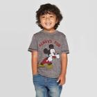Toddler Boys' Mickey Mouse Always Having Fun Short Sleeve T-shirt - Gray
