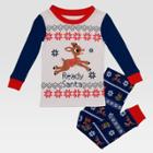 Toddler Boys' Rudolph The Red-nosed Reindeer Snug Fit Pajama Set - White