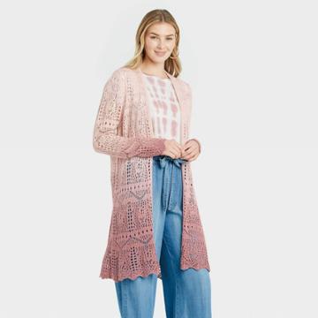 Women's Ombre Cardigan - Knox Rose Purple