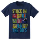 Men's Cartoon Network Stuck In The 90's Graphic T-shirt - Heathered Deep Navy