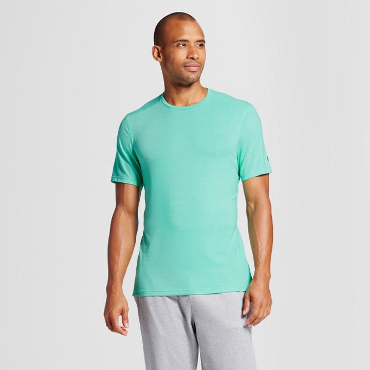 Men's Modern Train Short Sleeve T-shirt - C9 Champion Emerald Gem Green Heather Xl, Emerald Green