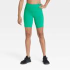 Women's Brushed Sculpt Curvy Bike Shorts - All In Motion Vibrant Green