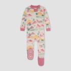 Burt's Bees Baby Baby Girls' Mountains Snug Fit Footed Pajama - Heather Gray