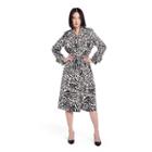 Women's Animal Print Strong Shoulder Trench Coat - Sergio Hudson X Target Black/white Xxs