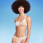 Women's Scoop Bralette Bikini Top - Wild Fable Tropical Print Xxs, One Color
