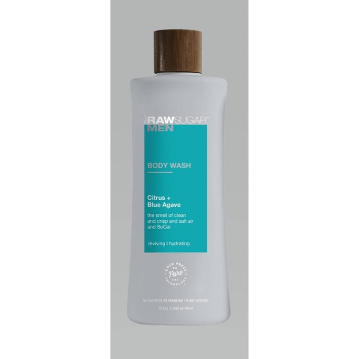 Raw Sugar Men's Body Wash Citrus + Blue Agave