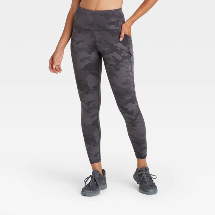 Women's Camo Premium High-waisted Leggings - All In Motion Black