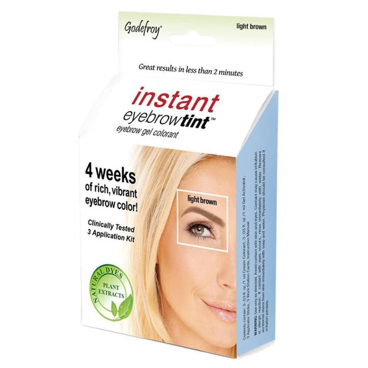 Godefroy Instant Eyebrow Tint Application Kit - Light Brown