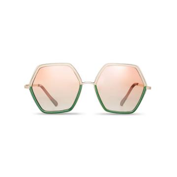 Oversized Geometric Colorblock Sunglasses - Tabitha Brown For Target Green/pink
