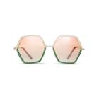 Oversized Geometric Colorblock Sunglasses - Tabitha Brown For Target Green/pink