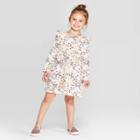 Toddler Girls' Long Sleeve Floral Ruffle Dress - Art Class 18m, Girl's,