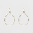 Target Gold Plated Open Large Teardrop Dangle Earrings 14kt - A New Day Yellow