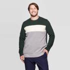 Men's Big & Tall Regular Fit Ultra-soft Fleece Sweatshirt - Goodfellow & Co Forest Green 3xbt, Green Green