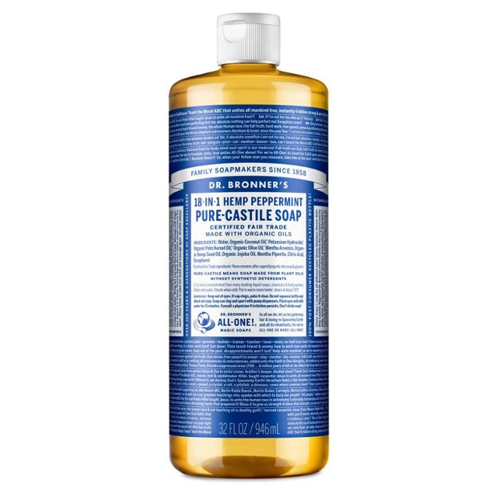 Dr. Bronner's 18-in-1 Hemp Pure-castile Liquid Soap - Peppermint