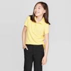 Petitegirls' Short Sleeve Pique Uniform Polo Shirt - Cat & Jack Yellow S, Girl's,