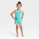 Toddler Girls' Romper - Cat & Jack Teal