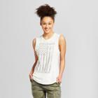 Women's Stronger Together Earth Day Graphic Tank Top - Zoe+liv (juniors') White