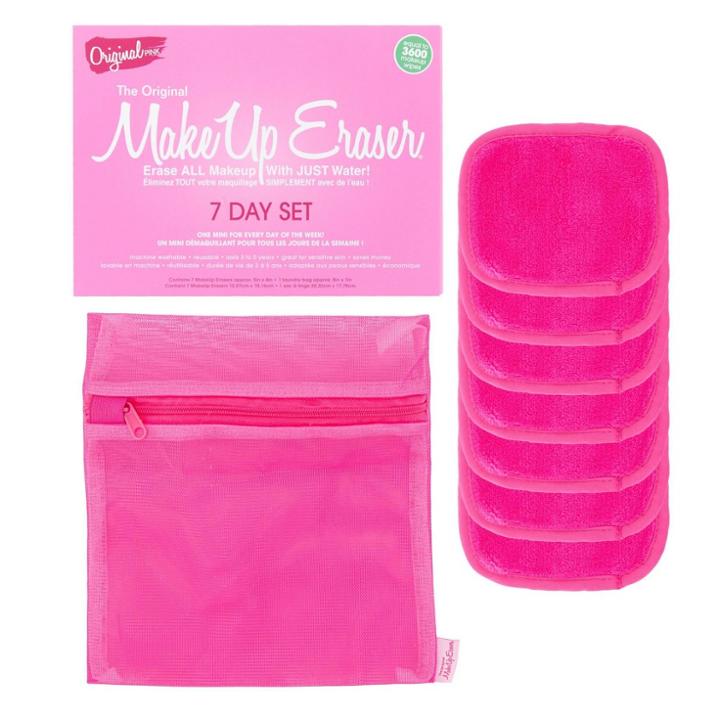Makeup Eraser 7-day Cloth Set - Pink