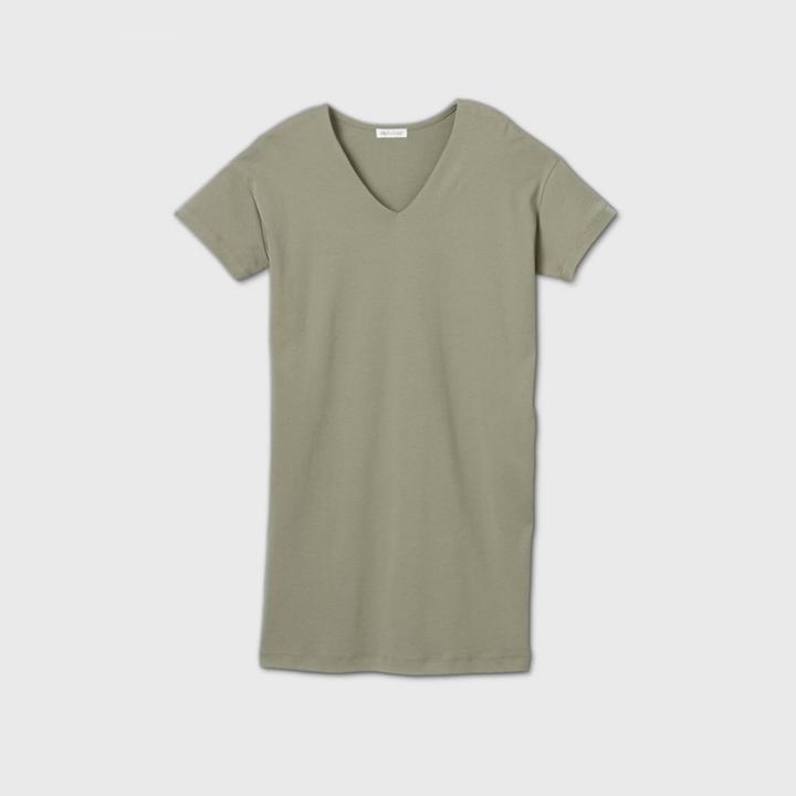 Women's Short Sleeve T-shirt Dress - Prologue Gray Xs, Women's, Green