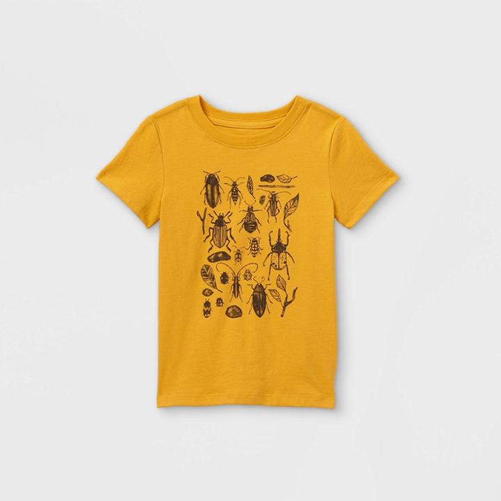 Toddler Boys' Bugs Graphic Short Sleeve T-shirt - Cat & Jack Yellow