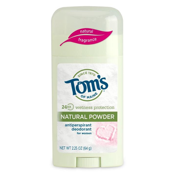 Target Tom's Of Maine Powder Scent Antiperspirant Deodorant Stick For Women - 2.25oz, White