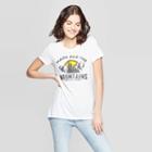 Women's Short Sleeve Scoop Neck Pnw Made For The Mountains Graphic T-shirt - Awake White