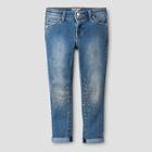 Plus Size Girls' Cropped Jeans - Cat & Jack Medium Denim Wash Blue