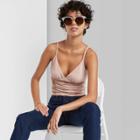 Women's Ruched Front Tank Top - Wild Fable Blush Pink