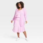 Women's Spring Open Layering Duster Sweater - Ava & Viv Pink