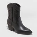 Women's Shana Cowboy Boots - Universal Thread Black