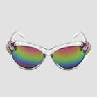Toddler Girls' Unicorn Glitter Cateye Sunglass - Cat & Jack Yellow/green/pink