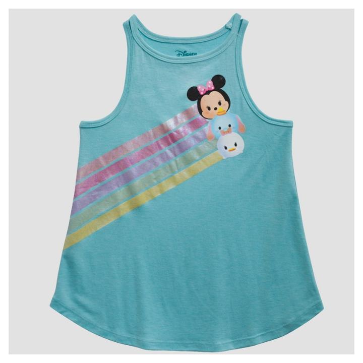 Disney Girls' Tsum Tsum Tank Top - Blue Xs,