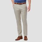 Haggar Men's Premium No Iron Slim Fit Flat Front Casual Pants - Light Gray