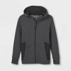 Boys' Premium Fleece Full Zip Hoodie - All In Motion Black Heather