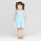 Toddler Girls' Solid A-line Dress - Cat & Jack Blue