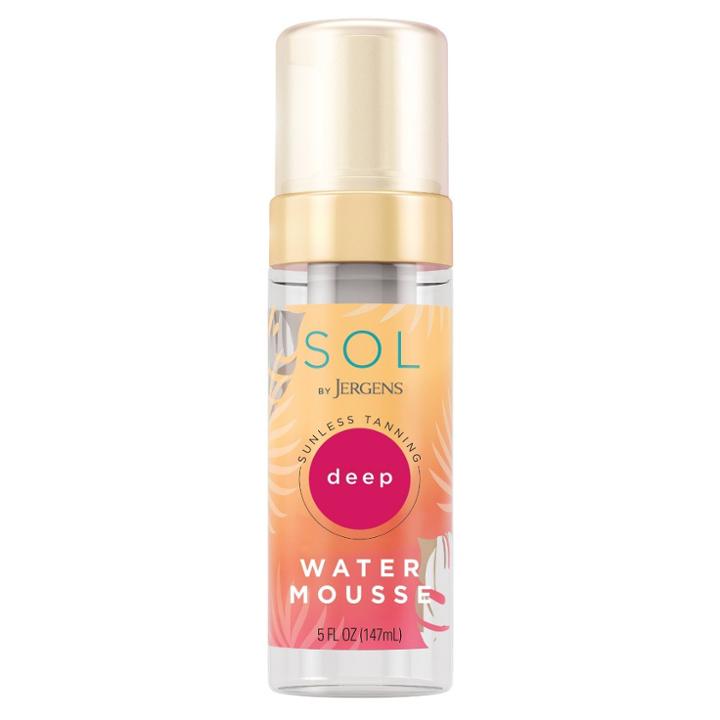 Sol By Jergens Deep Water Mousse, Self Tanner, Tanning Water Foam W/ Coconut, Dye-free Formula