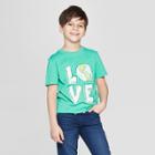 Boys' Earth Love Short Sleeve Graphic T-shirt - Cat & Jack Green