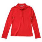 French Toast Girls' Long Sleeve Interlock Uniform Polo